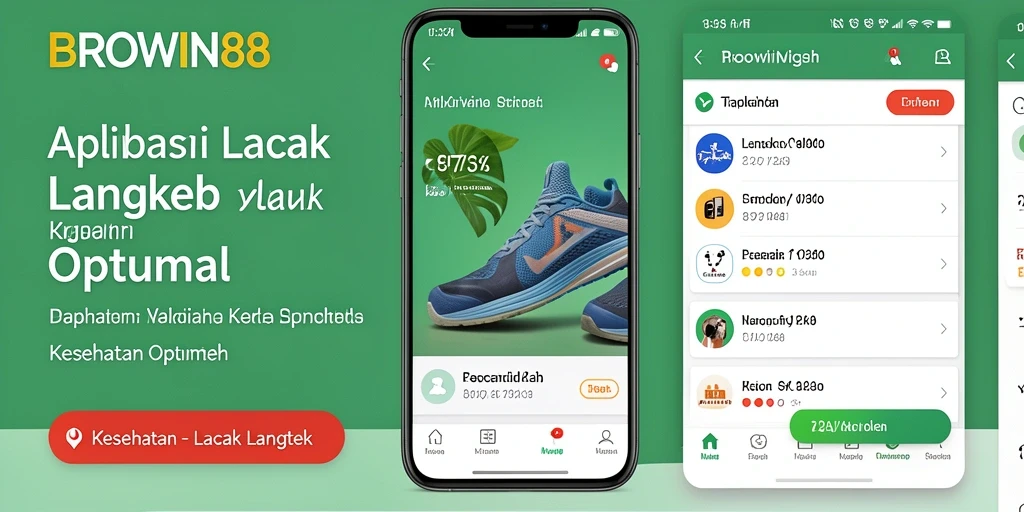 Antarmuka pengguna BROWIN88 menampilkan fitur Lacak Langkah yang intuitif.