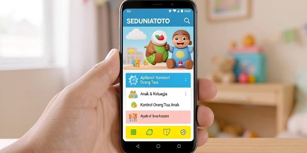 Tampilan antarmuka aplikasi SEDUNIATOTO untuk kontrol orang tua yang intuitif.
